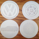 Wheel the easiest because I could pattern the features. VW was just circles and straight lines. Finally the LaLD wagon was easy enough to recreate and probably my favorite.